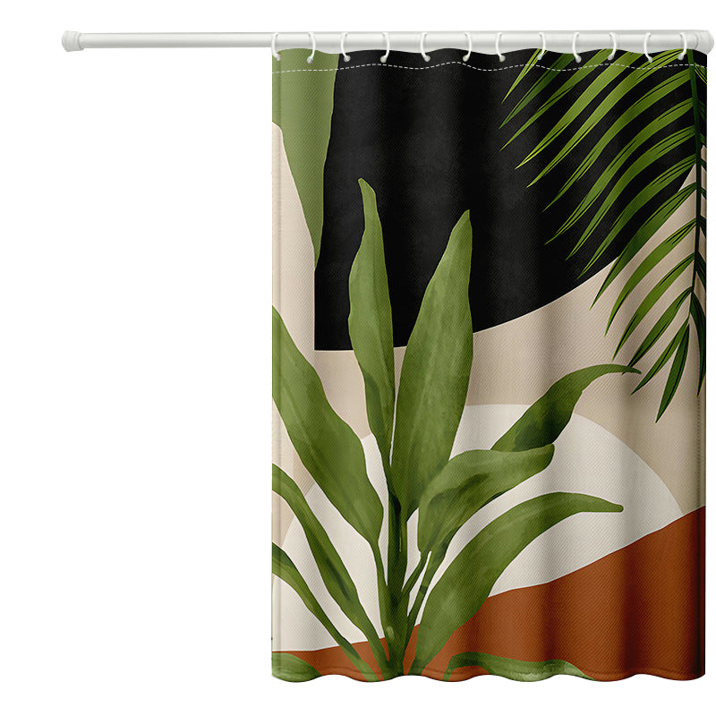 120x180cm Rainforest Pattern Shower Curtain Mildew-proof Bath Curtain Washable with 12 Hooks 120x180cm Rainforest Pattern Shower Curtain Mildew-proof Bath Curtain Washable with 12 Hooks